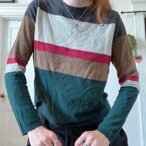 colorblock cashmere sweater by korean brand sumisumi!
